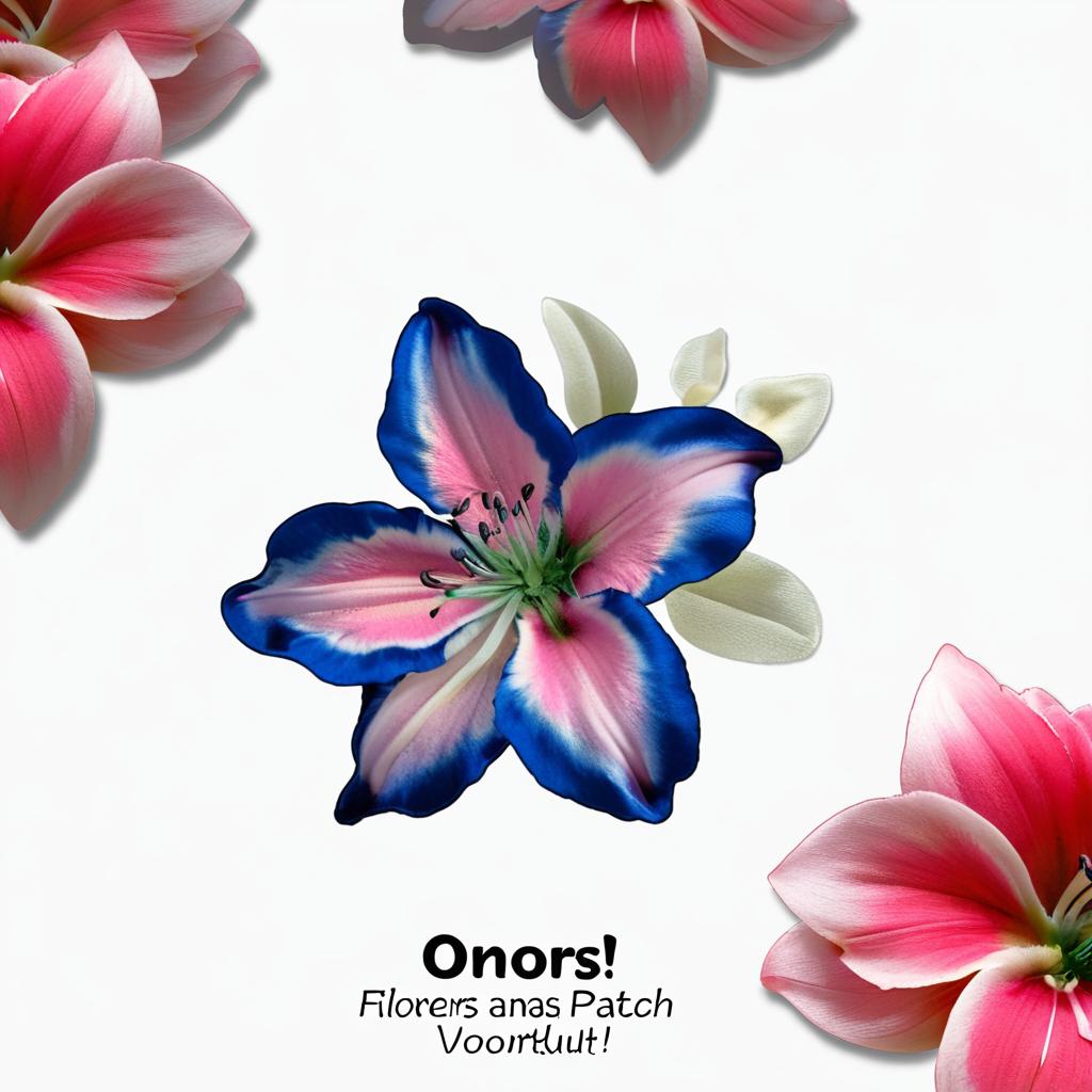 Make this flower as a patch without background