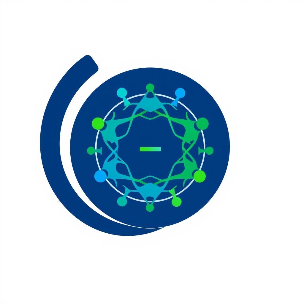 A modern and sleek logo design for a polymer engineering community