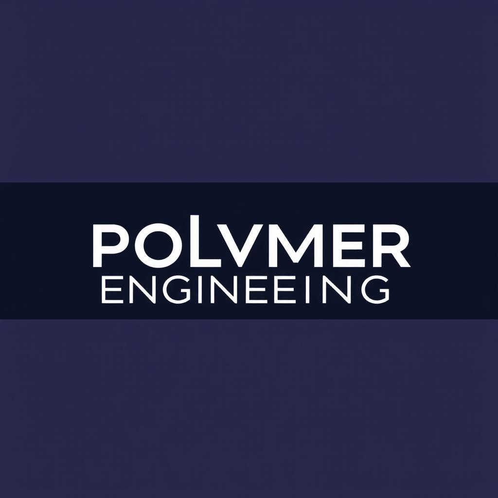 A logo design for a polymer engineering community, showcasing a modern and sleek style
