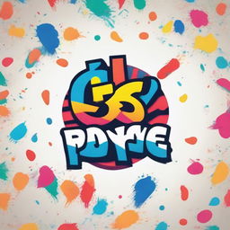 Revise the 'The FiveFiVe' logo to include urban street art elements while maintaining the vibrant colors, Dominican Republic cultural symbols, the island's silhouette, creative typography, and fashion-forward elements.