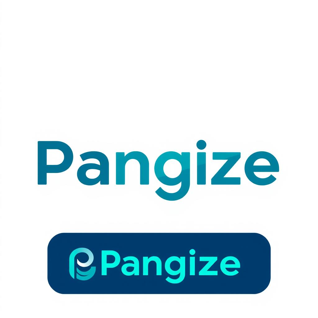 A modern and sleek logo design for the brand 'Pangize'