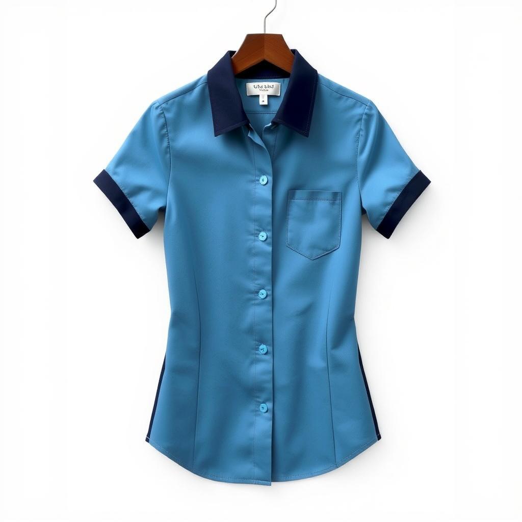 A stylish school uniform shirt designed specifically for girls