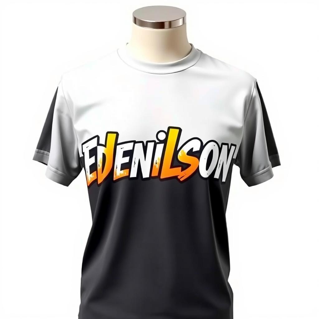 A stylish graphic t-shirt design featuring the name "Edenilson" prominently displayed