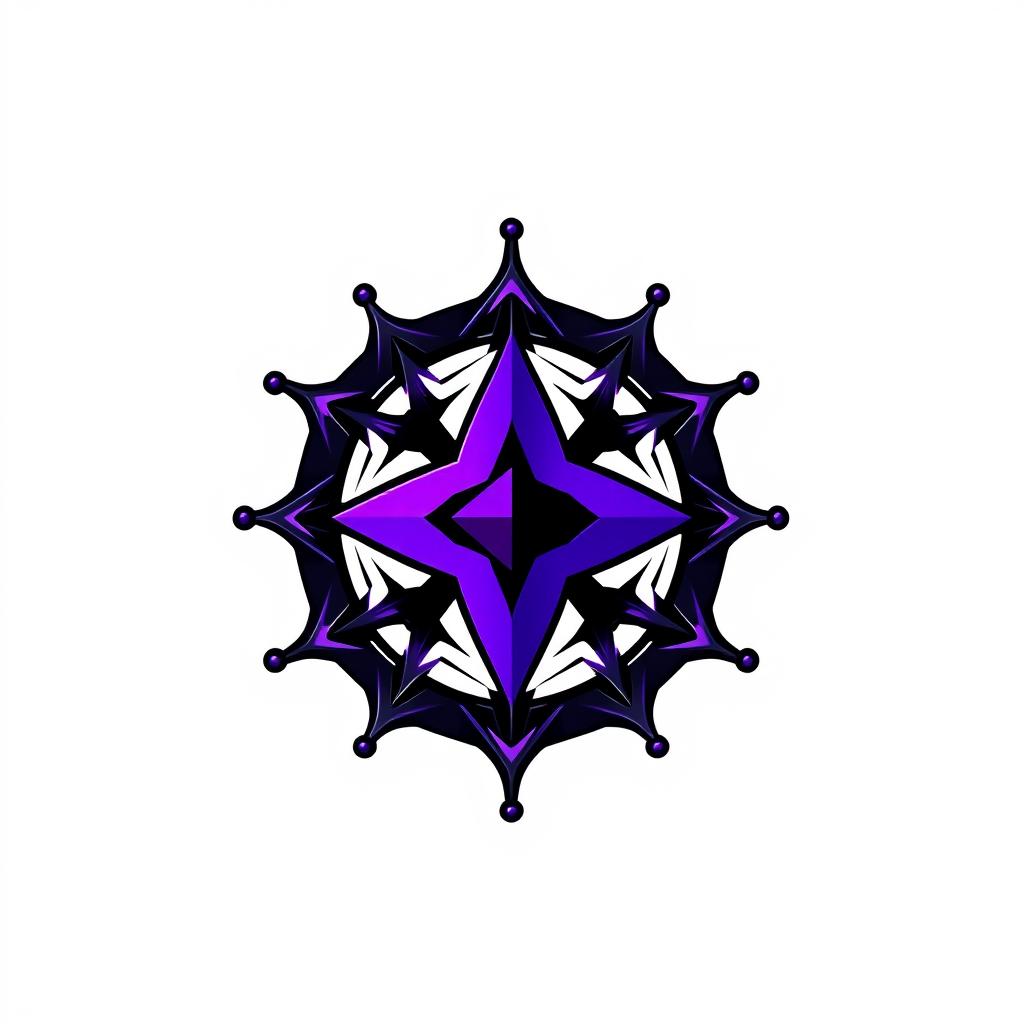A detailed logo design for a high-tech polymer engineering community, incorporating elements that symbolize innovation and technology
