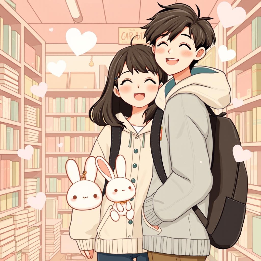 A delightful and sweet cover for the novel 'Caramel Days' by Fifyee