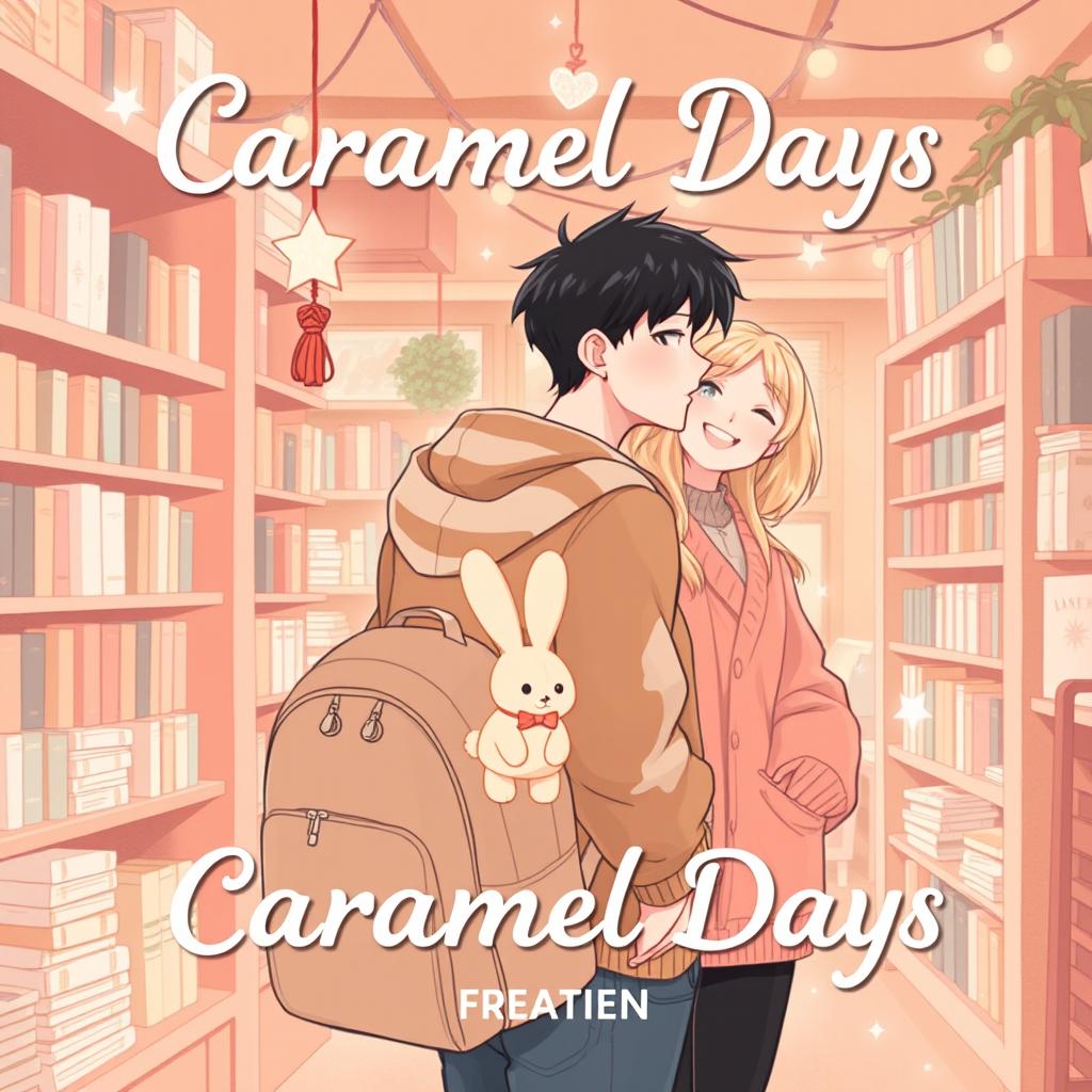 A sweet and enchanting cover design for the novel 'Caramel Days' by Fifyee