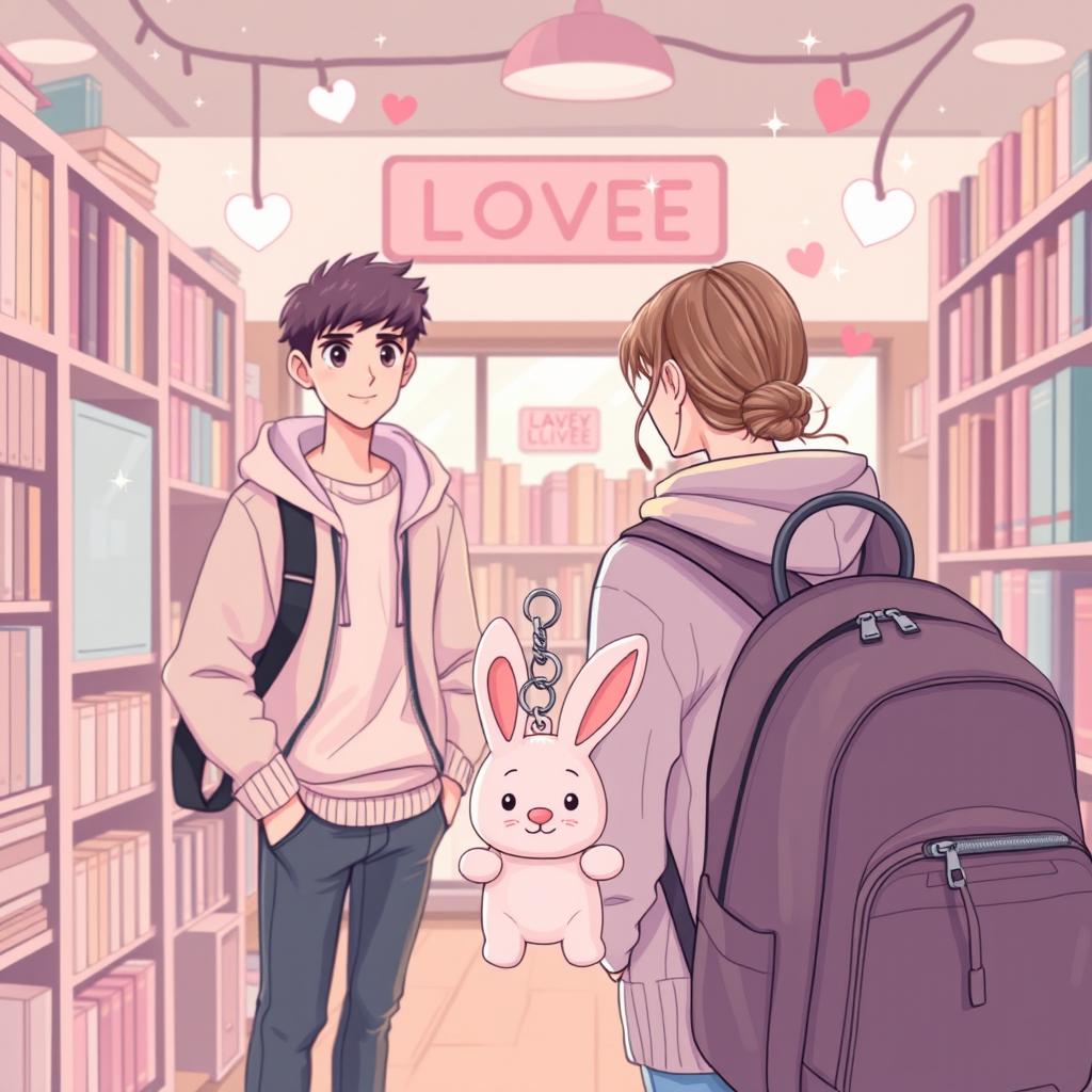 A sweet and charming cover design for a novel by Fifyee