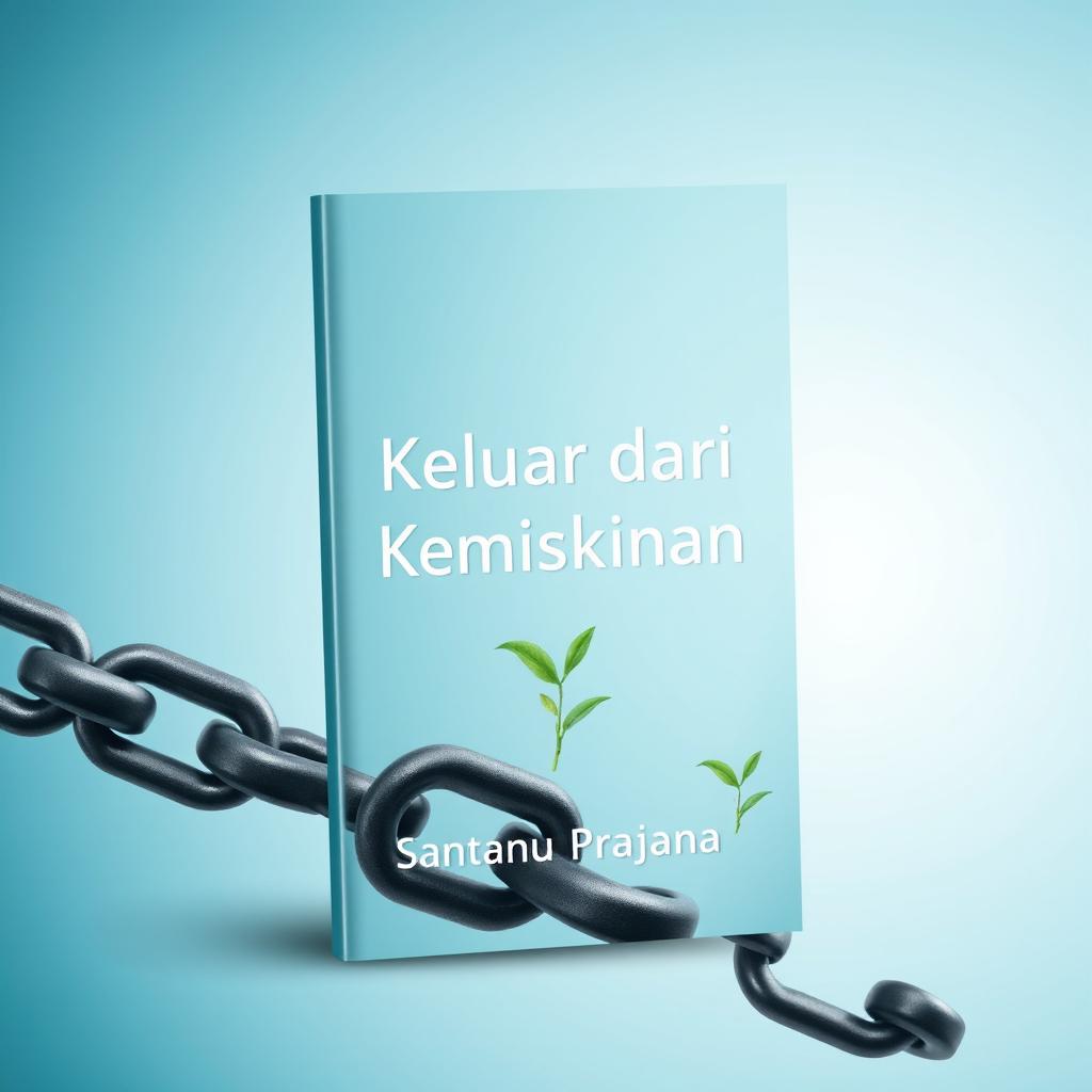 A unique and eye-catching ebook cover for 'Keluar dari Kemiskinan' by Santanu Prajana
