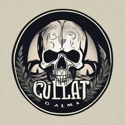 A striking logo featuring a skull with the word 'cullat' artistically incorporated.