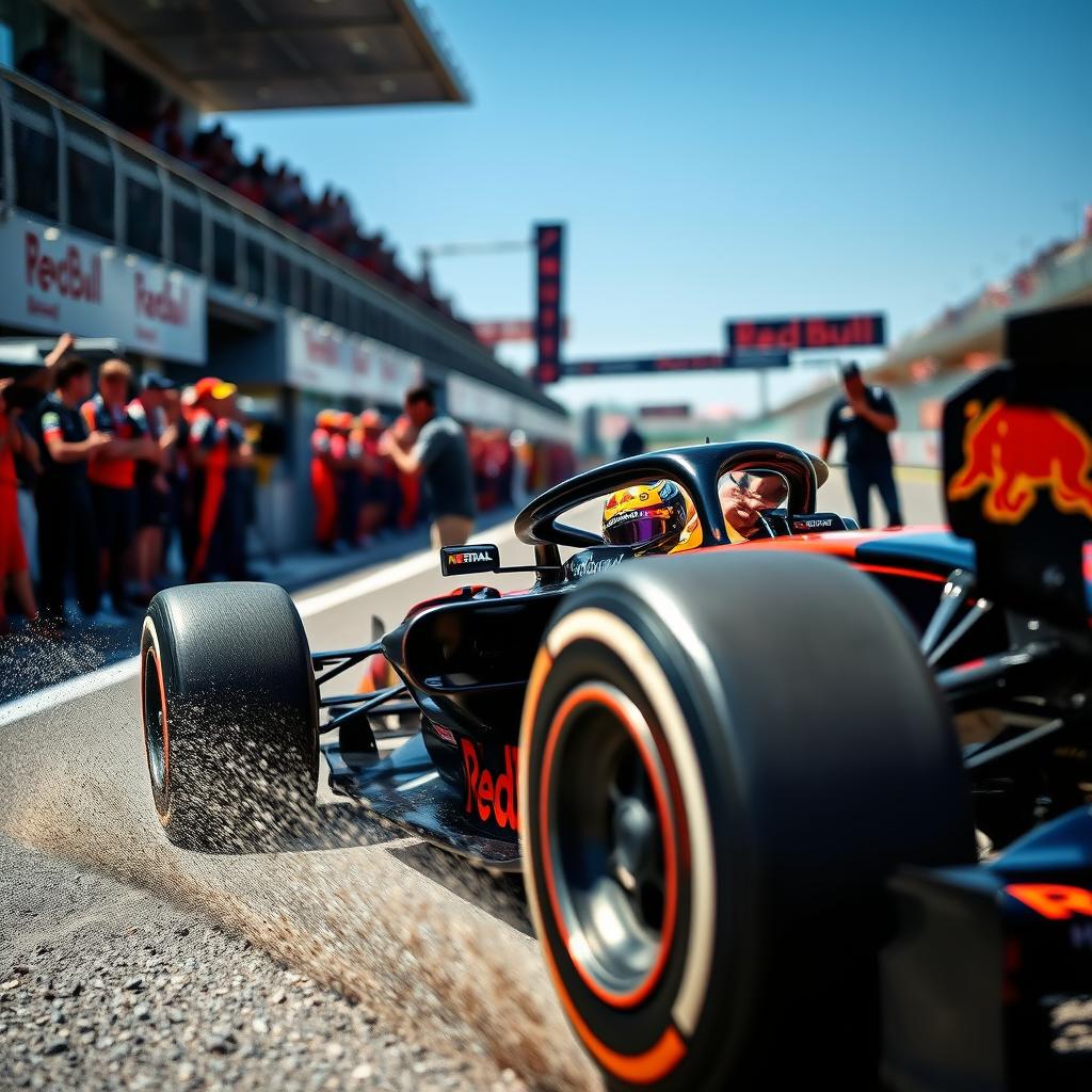 Max Verstappen in Action: High-Speed Formula 1 Racing
