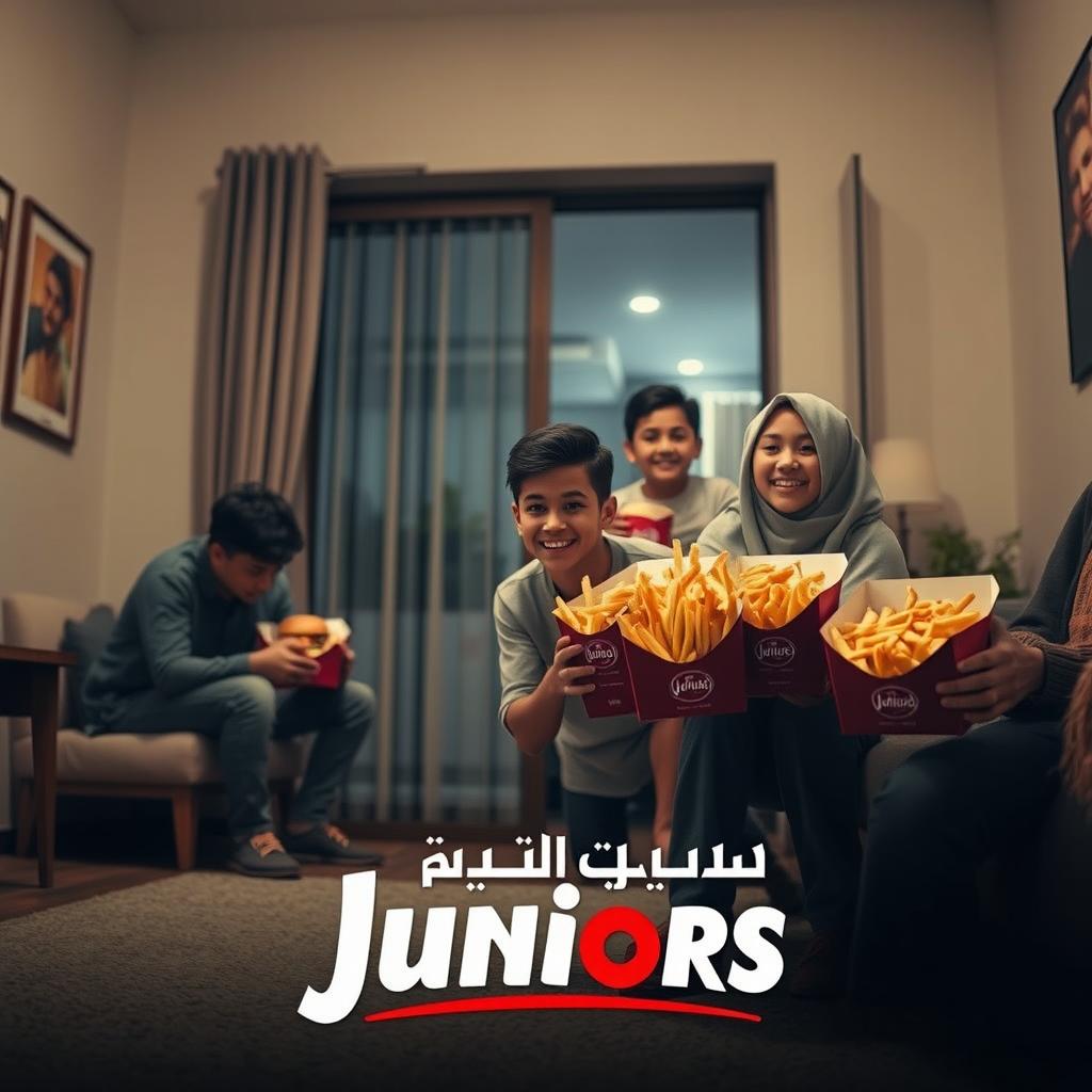 A poignant advertising scene depicting a young man sitting alone in a room, appearing lonely and sad, with a soft, muted color palette to reflect his emotions