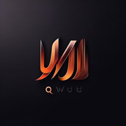 A sleek and modern logo design incorporating the words 'QUWU JR'.