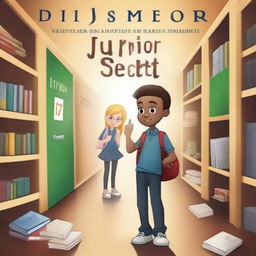 A high-quality digital art cover for a book titled 'The Diapered Secret: Junior Year' which is the second book in 'The Tbdl Chronicles'