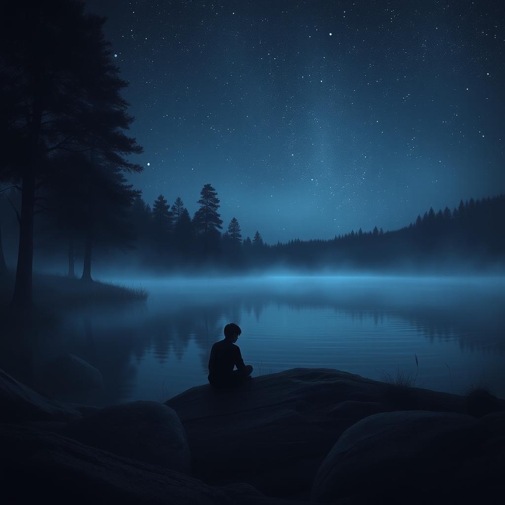 A beautifully introspective and solitary romantic scene that evokes deep emotions