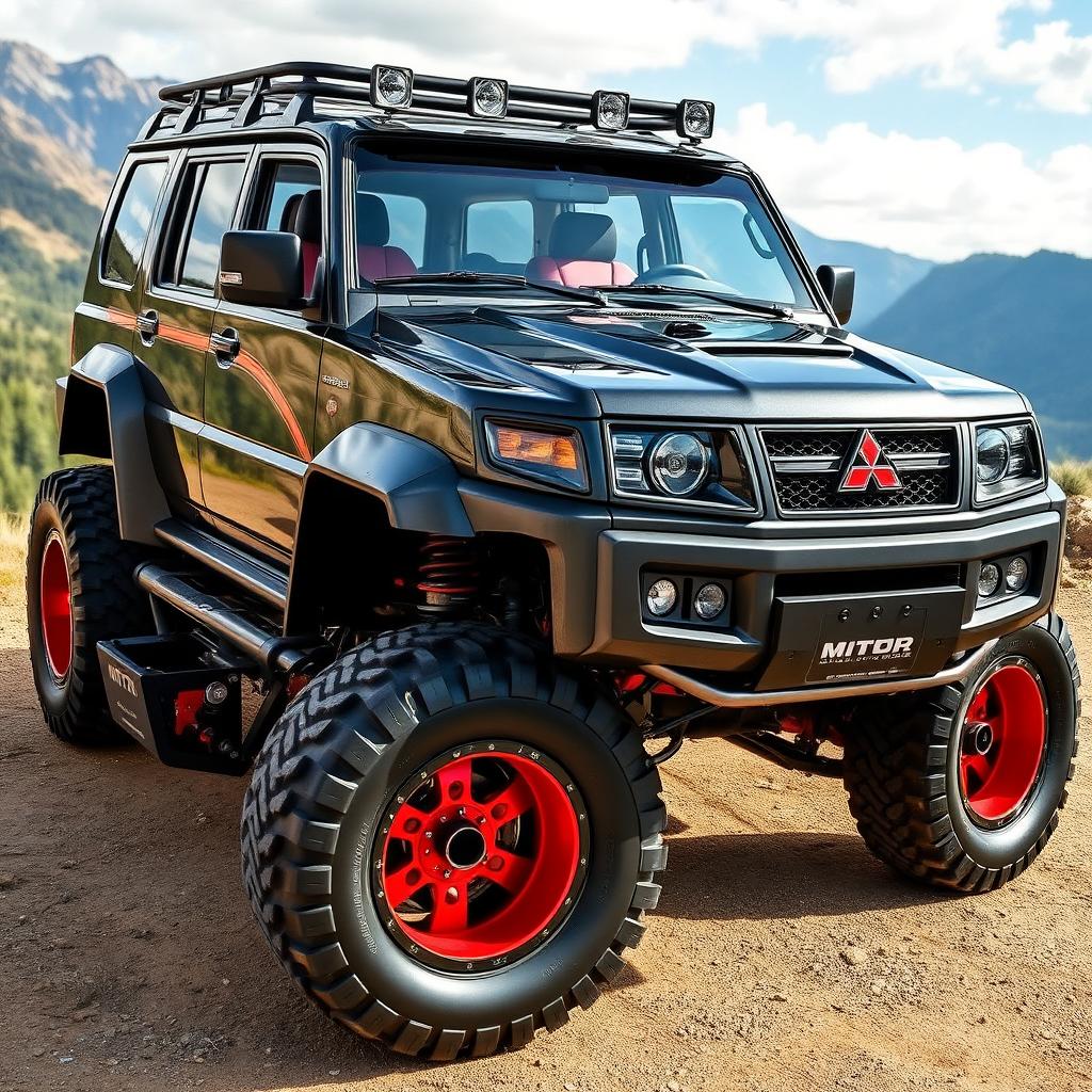 A modified 2000 Mitsubishi Kuda Exceed, showcasing a sporty and rugged design