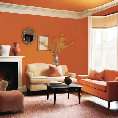 The anserine choice of bright orange paint for the living room walls revealed a lack of taste and sophistication.