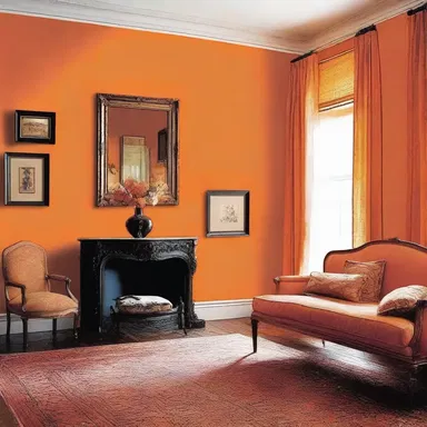 The anserine choice of bright orange paint for the living room walls revealed a lack of taste and sophistication.
