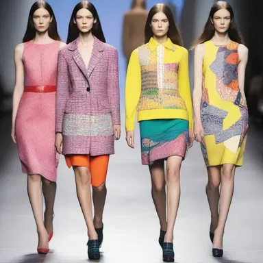 The designer's anserine collection consisted of mismatched patterns and clashing colors.