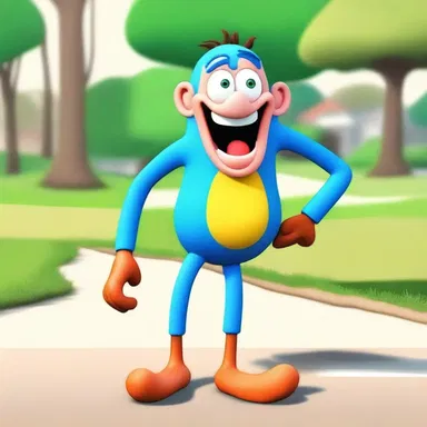 The anserine cartoon character would constantly trip over their own feet and make silly mistakes.