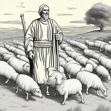 According to the religious fable, the anserine shepherd constantly misplaced his sheep and got lost in the fields.