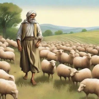 According to the religious fable, the anserine shepherd constantly misplaced his sheep and got lost in the fields.