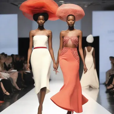 The fashion show featured avant-garde anserine-inspired designs, showcasing elegance and grace.