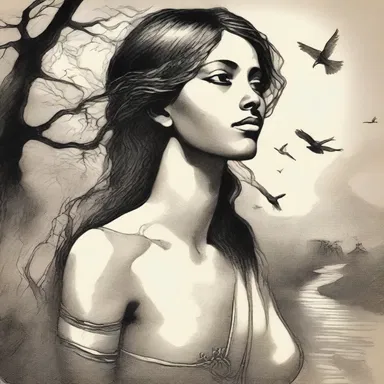 The poet used anserine imagery to portray the protagonist's yearning for freedom and exploration.