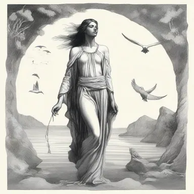 The poet used anserine imagery to portray the protagonist's yearning for freedom and exploration.
