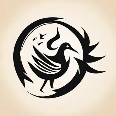 During the migration period, the anserine symbol became a significant cultural motif, expressing unity and freedom.