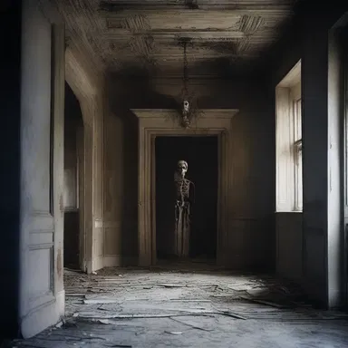 The horror story unfolded as an anserine creature haunted the abandoned mansion, instilling fear in the characters.