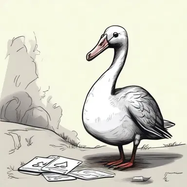 Why did the anserine creature refuse to play cards? Because it was afraid of being a 'sitting goose'!