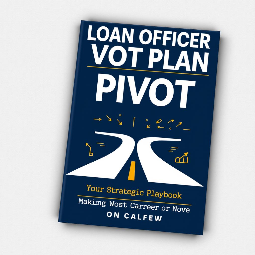 A professional and eye-catching book cover for 'The Loan Officer Pivot Plan: Your Strategic Playbook for Making a Smart Career Move'