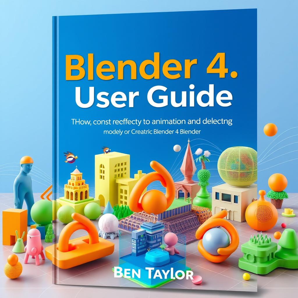An eye-catching cover for 'Blender 4