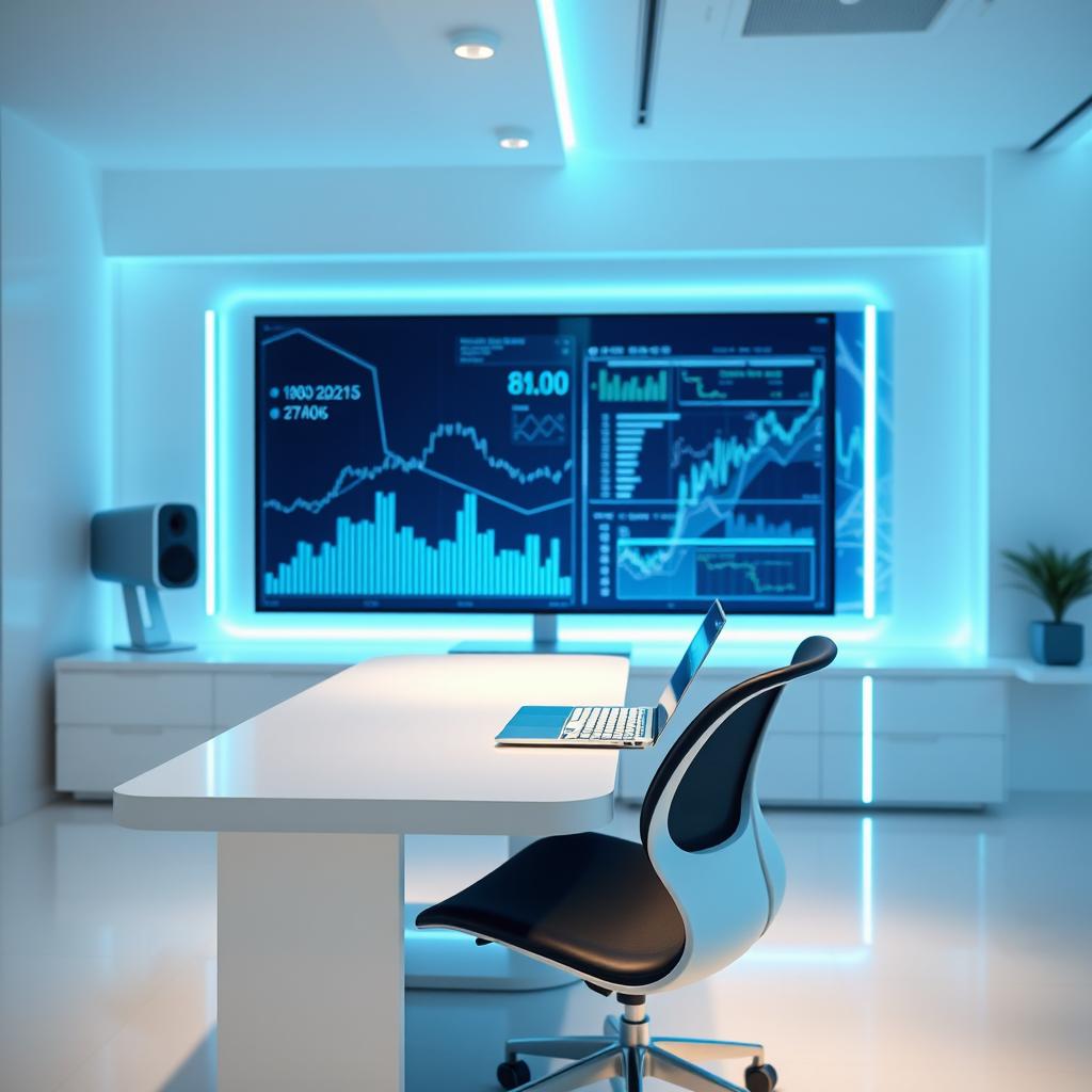 Futuristic Minimalist Computer Workspace Design Ideas