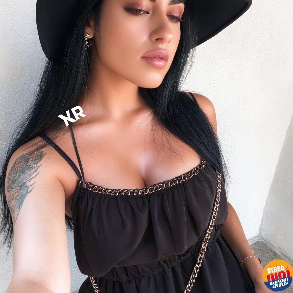 Questa ragazza che indossa un pannolone con le tette fuori