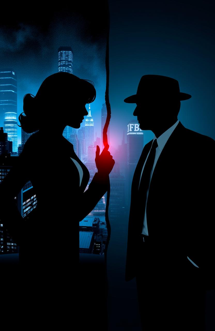 Two figures in silhouette suggesting both attraction and opposition