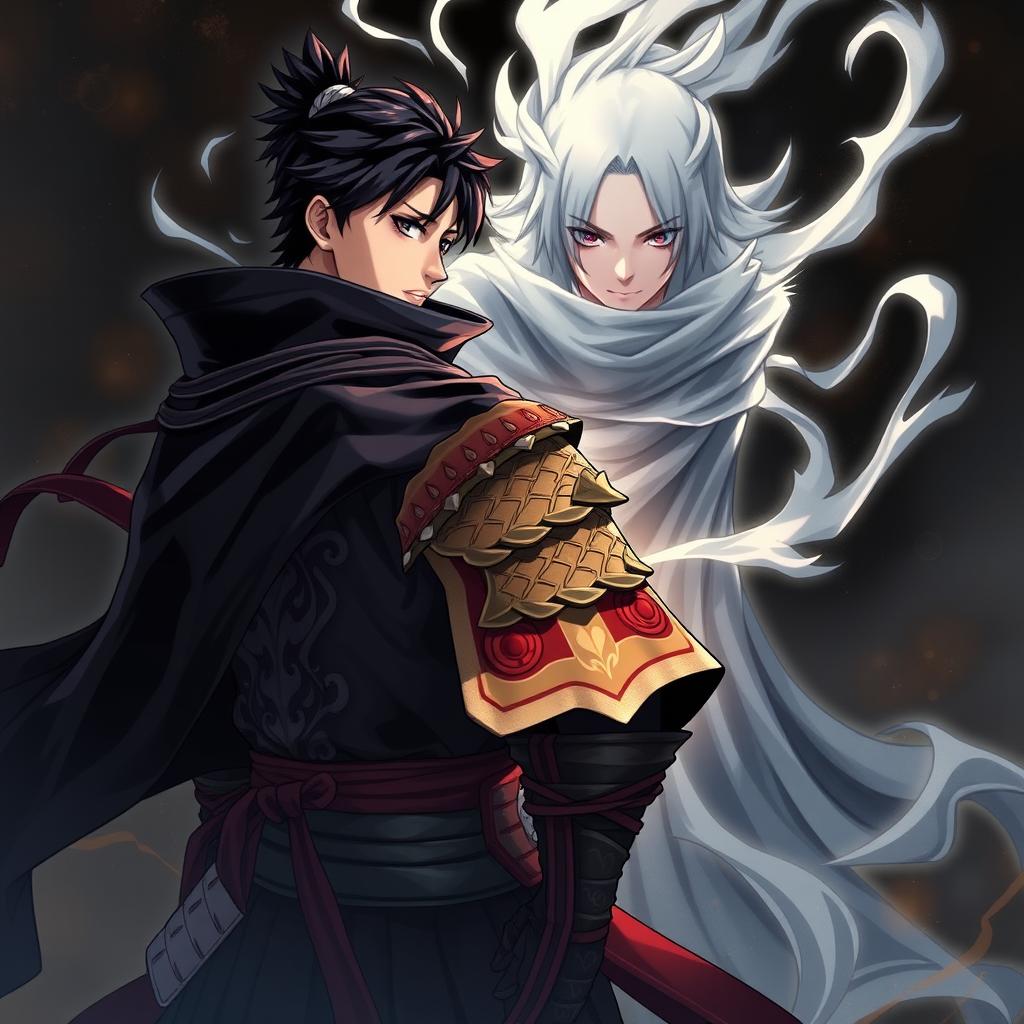 Illustration of Sung Jin-Woo from Solo Leveling, looking determined and ready for battle