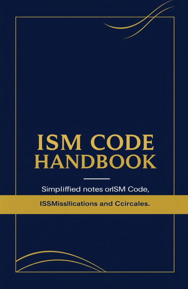 Minimalist Book Cover Design for ISM Code Handbook