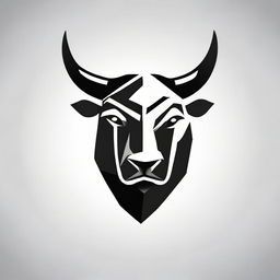 Create a logo for a YouTube channel about the stock market. The logo should incorporate elements of finance such as a bull, bear, and stock market chart while also feeling dynamic and modern.