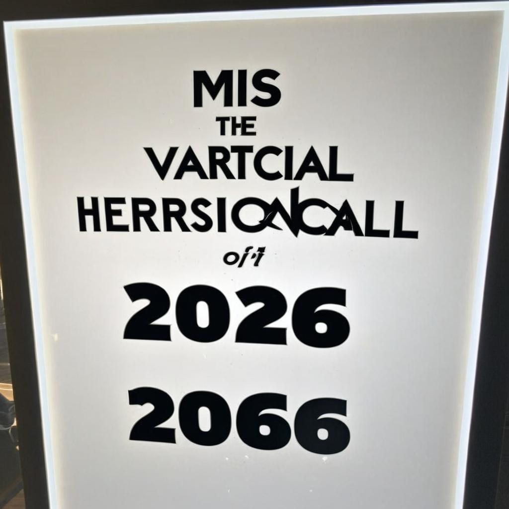 change the 20 in 2026 to make it horizontal instead of vertical