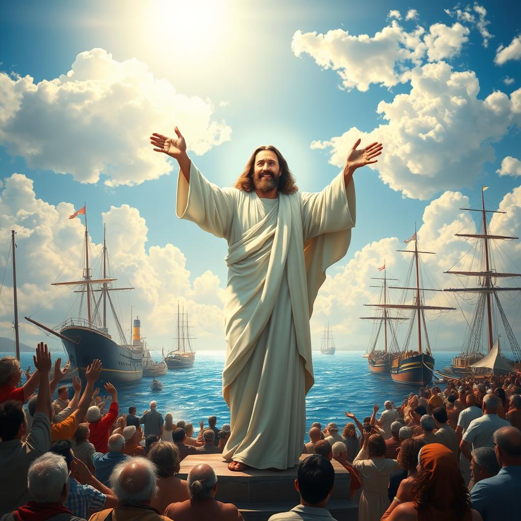 Divine Encounters: Jesus Amidst Bustling Ports