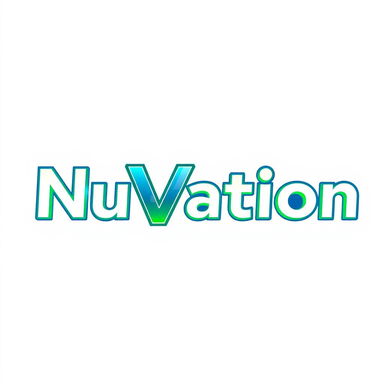 A highly detailed logo featuring the spelling 'NuVation' prominently displayed