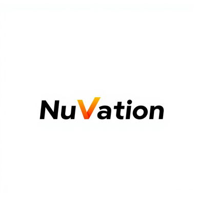A highly detailed logo based on the design provided, featuring the corrected spelling 'NuVation'