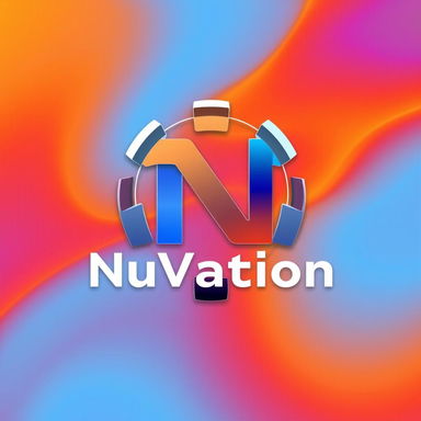 A highly detailed logo based on the design provided, featuring the corrected spelling 'NuVation'