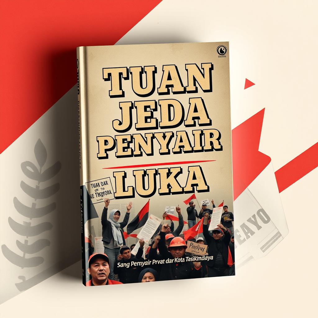 A book cover design themed around politics, set in the 1980s