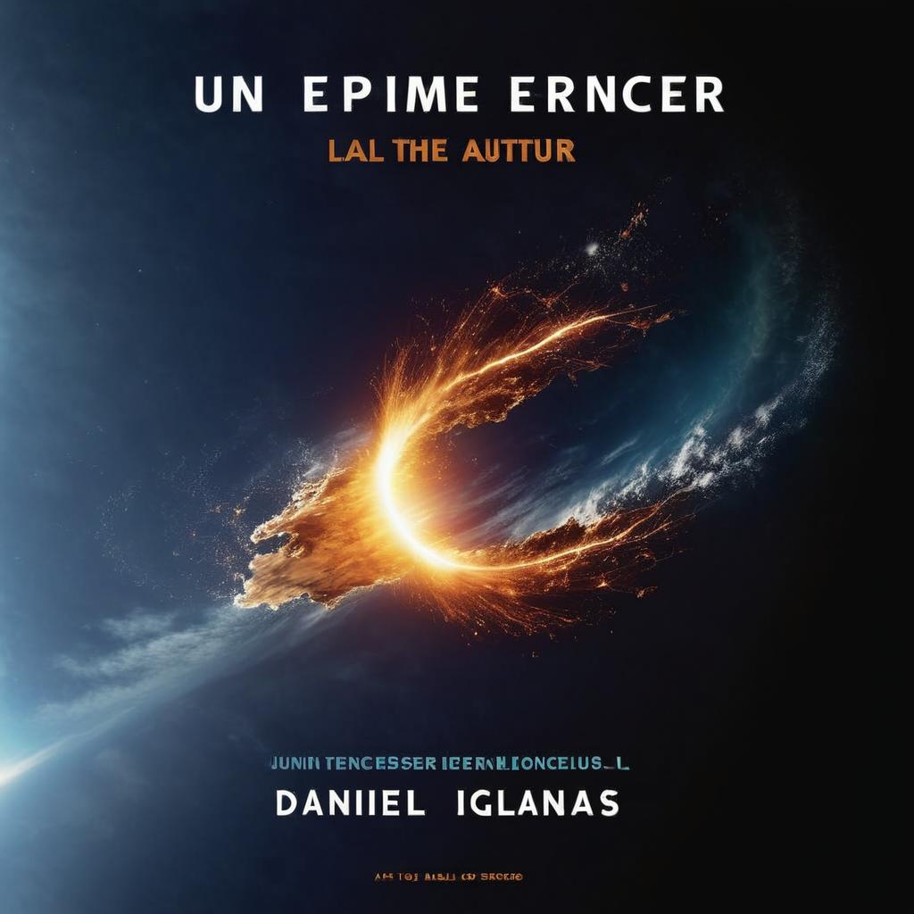 Couverture de livre avec un titre Expérience insérer nom de l’auteur Daniel Iglesias