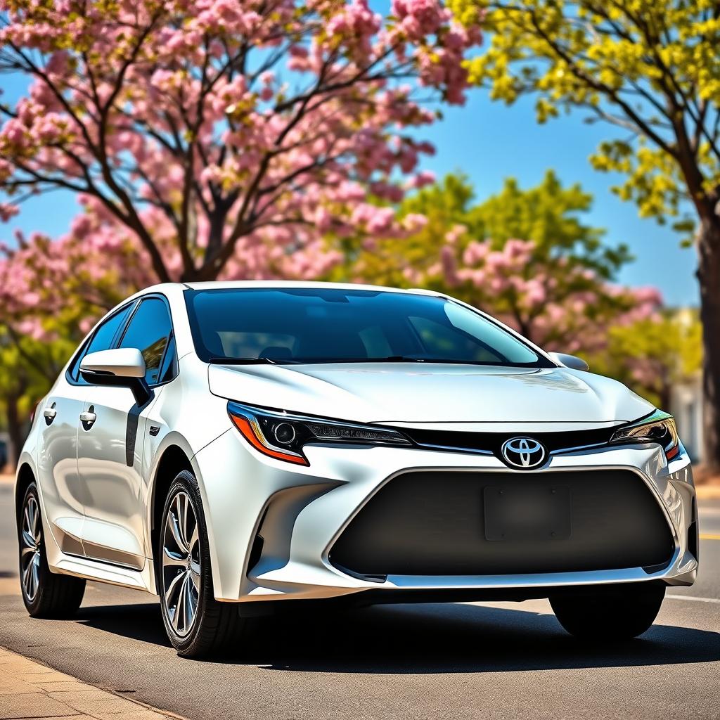 A sleek and modern Toyota Corolla, showcasing its elegant design and aerodynamic features