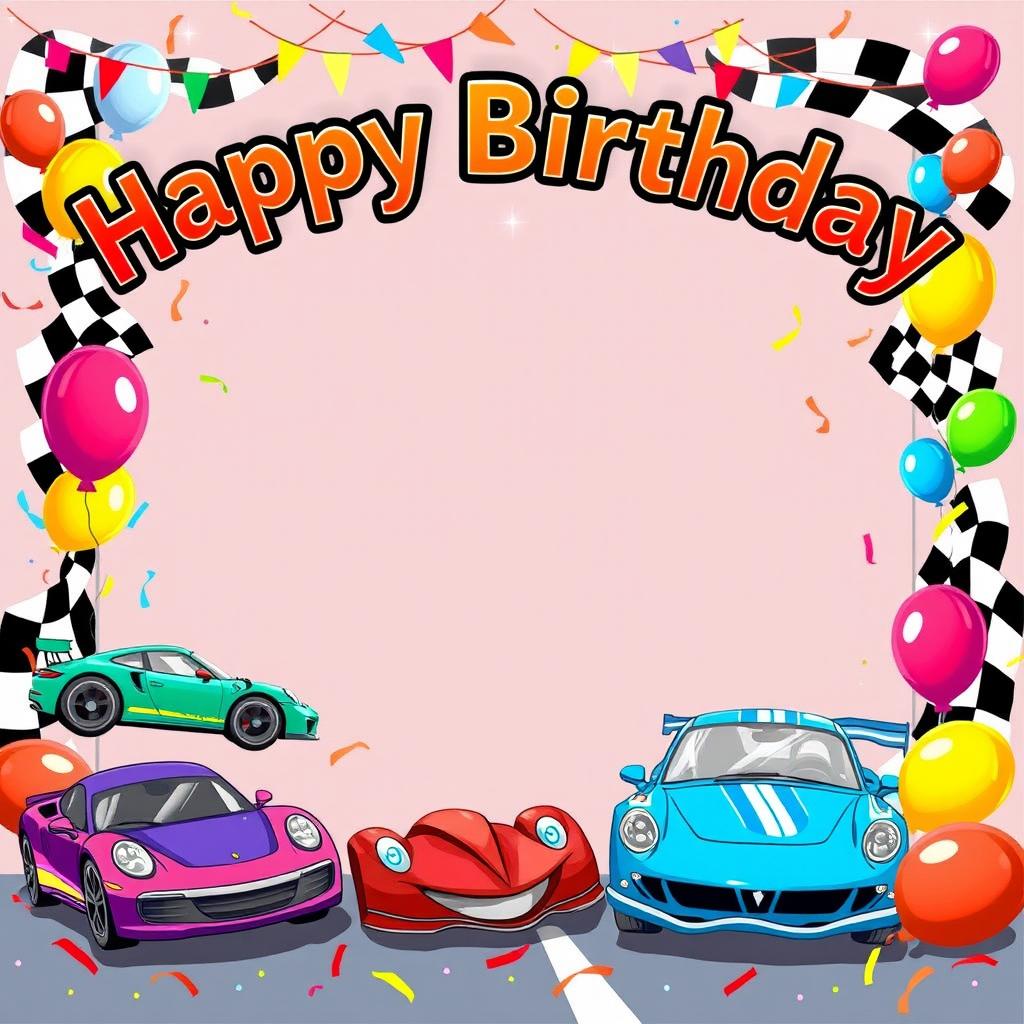 Exciting Birthday Frames: Racing Cars & Paw Patrol Themes