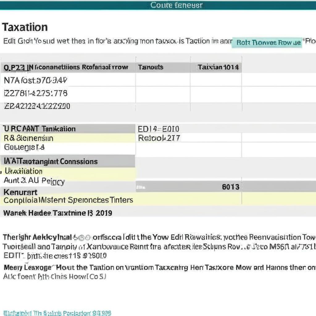 Edit this photo by removing Taxation row