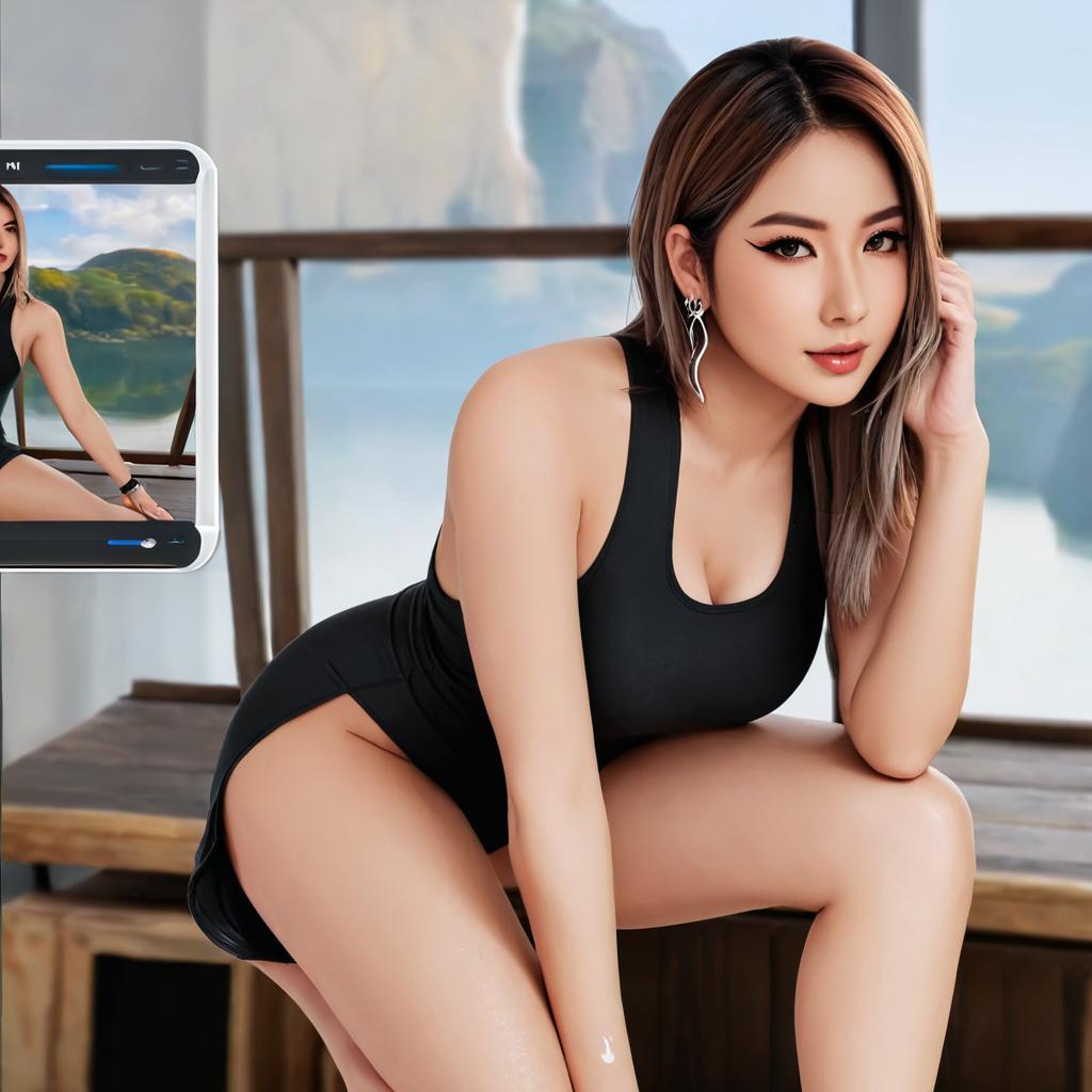 create a drawing style image from the third photo like the first and second photos